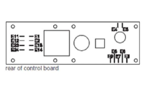 How to do Self Diagnostics on a Star Sandwich Grill Control Board Rear Diagram