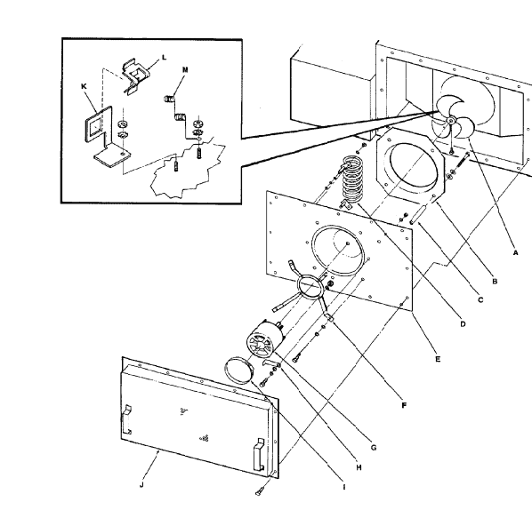 Lincoln Impinger Pizza Oven Back Assembly Diagram