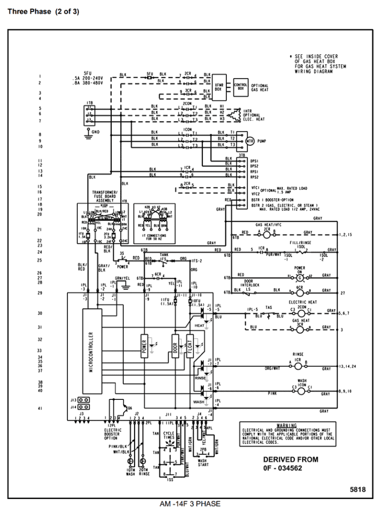 Hobart AM 14 Wiring Diagram for Authorized Technicians AM 14F 3 Phase Diagram