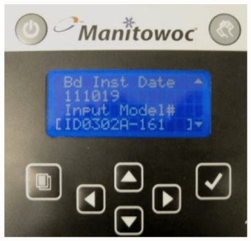 Inputting Model Number into Manitowoc Replacement Control Board
